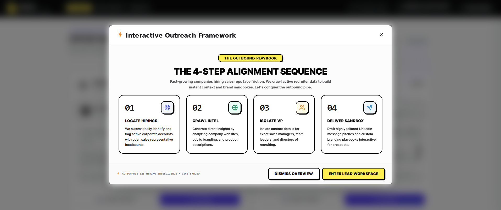 Agentic outreach concept screen 2