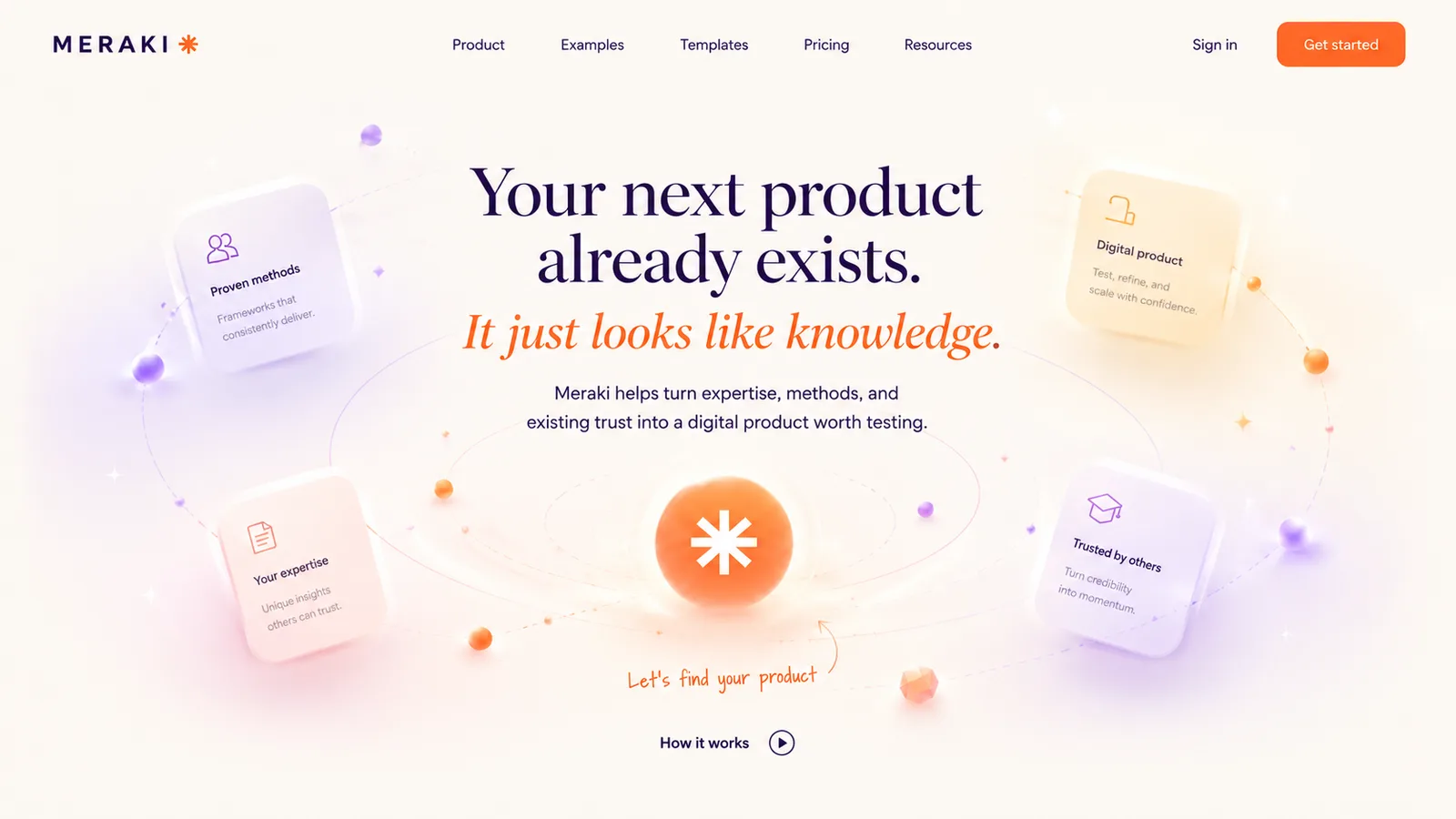Iteration 01 with more depth and product cues